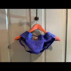 Sexy AF Golberg Blue Football Jock - Size XL